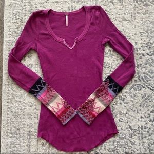 Free People Long Sleeve Henley